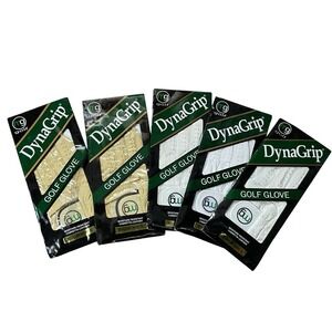 MG Golf DynaGrip Cadet Right Men's XL All-Cabretta Leather Golf Gloves, NEW -5-